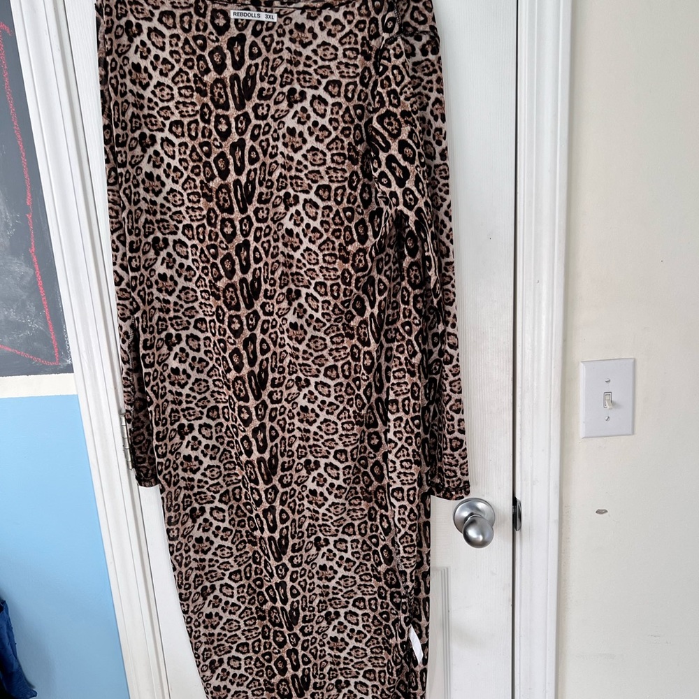 Leopard Sheer Dress